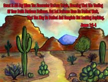 Desert postcard by artist Angela Young